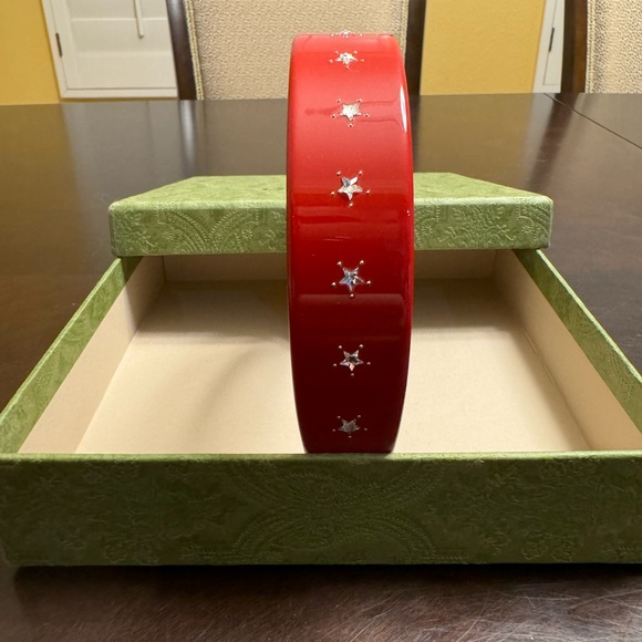 New Authentic Gucci x Adidas Logo Crystals Strass Headband - Picture 6 of 11
